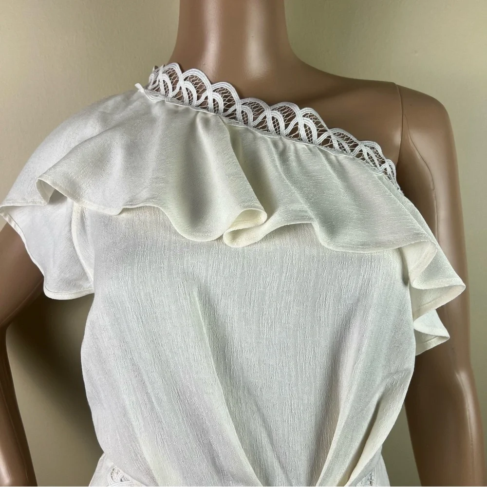NEW IRO IVORY ONE-SHOULDER MINI DRESS - Picture 4 of 9